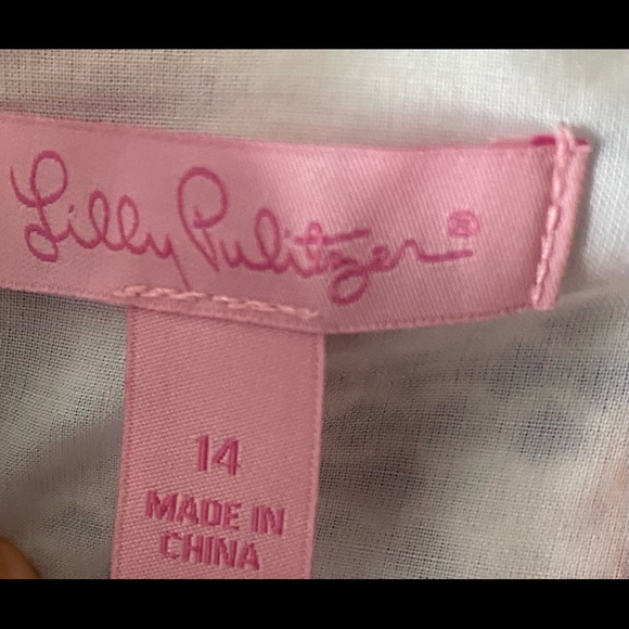 LillyPulitzer Resort White SheSheShellsJaniceShift - Picture 3 of 3